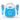 KidzPop Portable Karaoke Bluetooth Speaker with 2 Mic - Blue